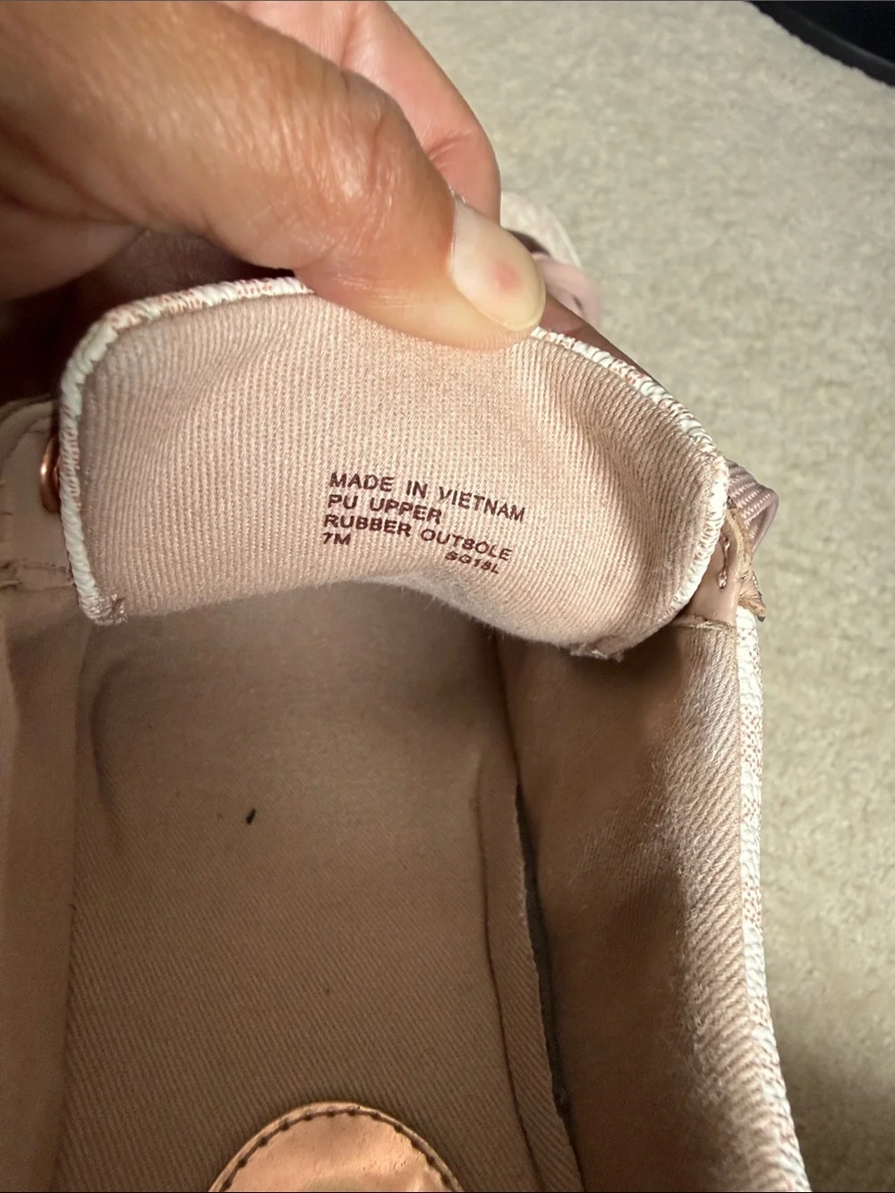 Michael Kors Blush Pink Logo Lace-Up Sneakers with Rose Gold Accents